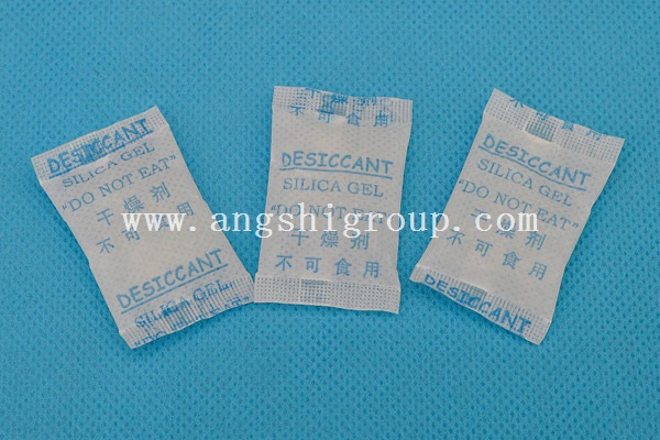 Silica gel desiccant in paper bag